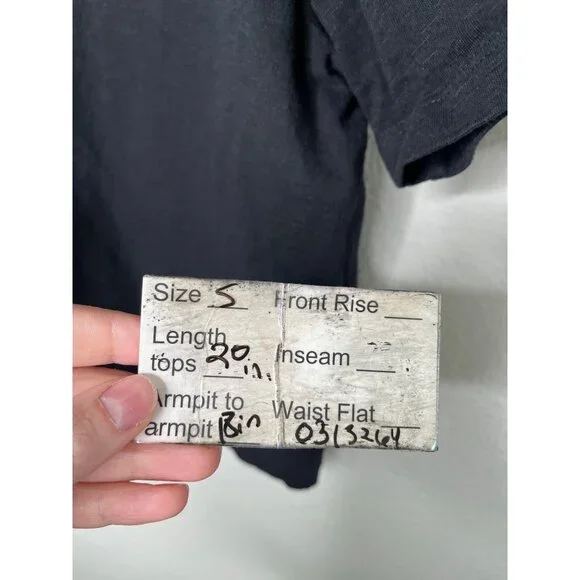 Clare V. X Monoprix Organic Cotton Black Short Sleeve Tee-Shirt Small - Picture 6 of 8